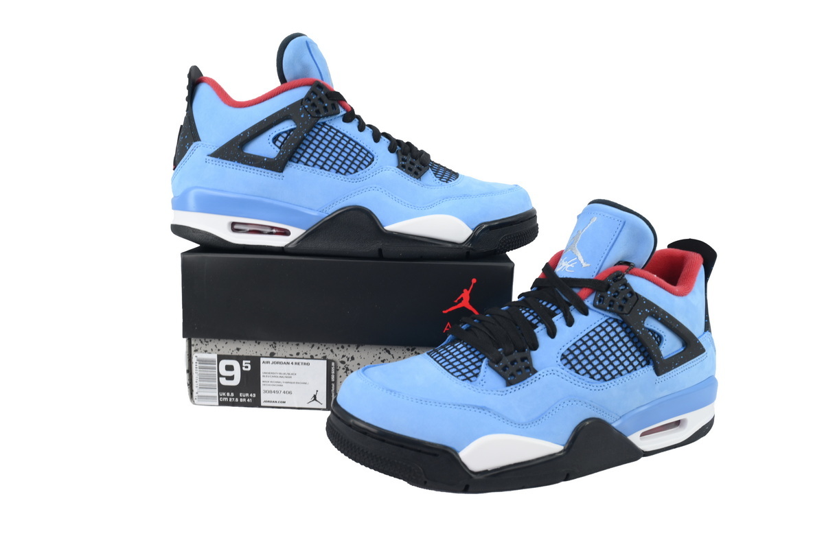 Nike Air Jordan 4 AJ4 Retro Houston Oilers Men's Athletic Sneakers Basketball 308497-406 - Image 5