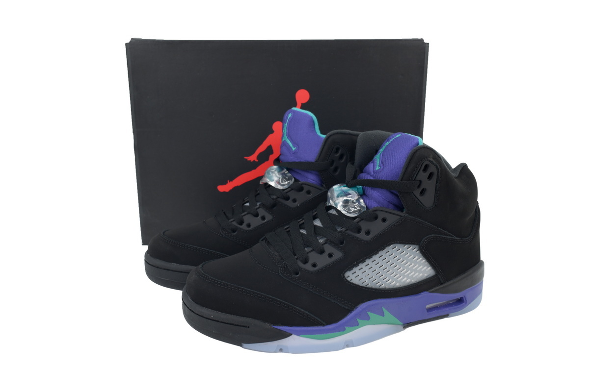 Nike Air Jordan 5 AJ5 Retro 'Black Grape' Men's Lace-Up Basketball Athletic Sneakers 136027-007 - Image 8