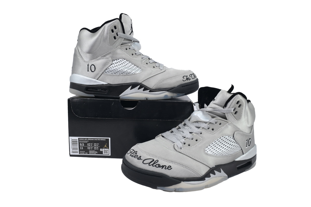 Wmns Air Jordan 5 AJ5 Retro 'Wings' Men's Lace-Up Basketball Athletic Sneakers IO2038-001 - Image 7