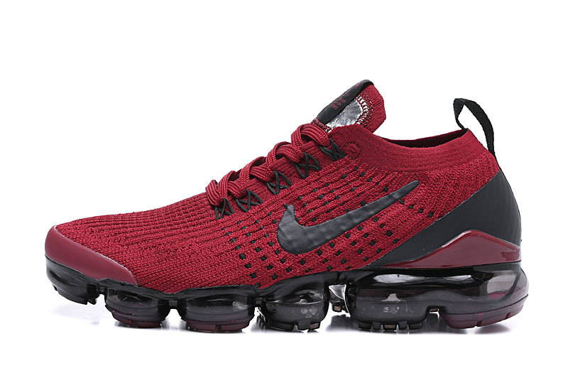 Nike Air VaporMax Flyknit 3 Red/Black Men's Air Cushion Sneakers Casual Shoes US Sizes 8-11 - Image 2