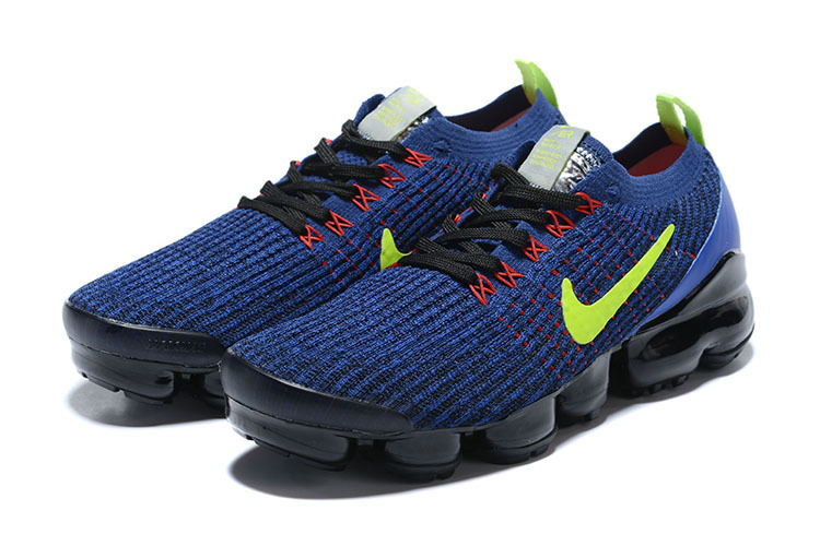 Nike Air VaporMax Flyknit 3 Blue/Green Men's Air Cushion Sneakers Casual Shoes US Sizes 8-11 - Image 3