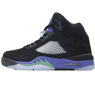 Nike Air Jordan 5 AJ5 Retro 'Black Grape' Men's Lace-Up Basketball Athletic Sneakers 136027-007