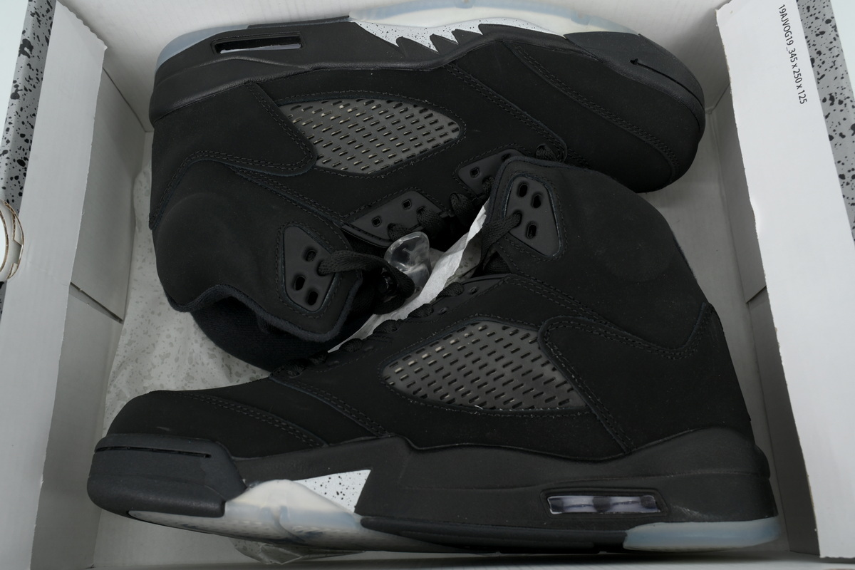 Nike Air Jordan 5 AJ5 Retro SE 'Black Cat' Men's Lace-Up Basketball Athletic Sneakers Shoes FZ2239-001 - Image 6