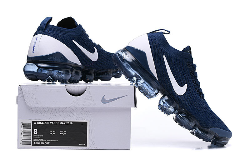 Nike Air VaporMax Flyknit 3 Blue/White Men's Air Cushion Sneakers Casual Shoes US Sizes 8-11 - Image 8