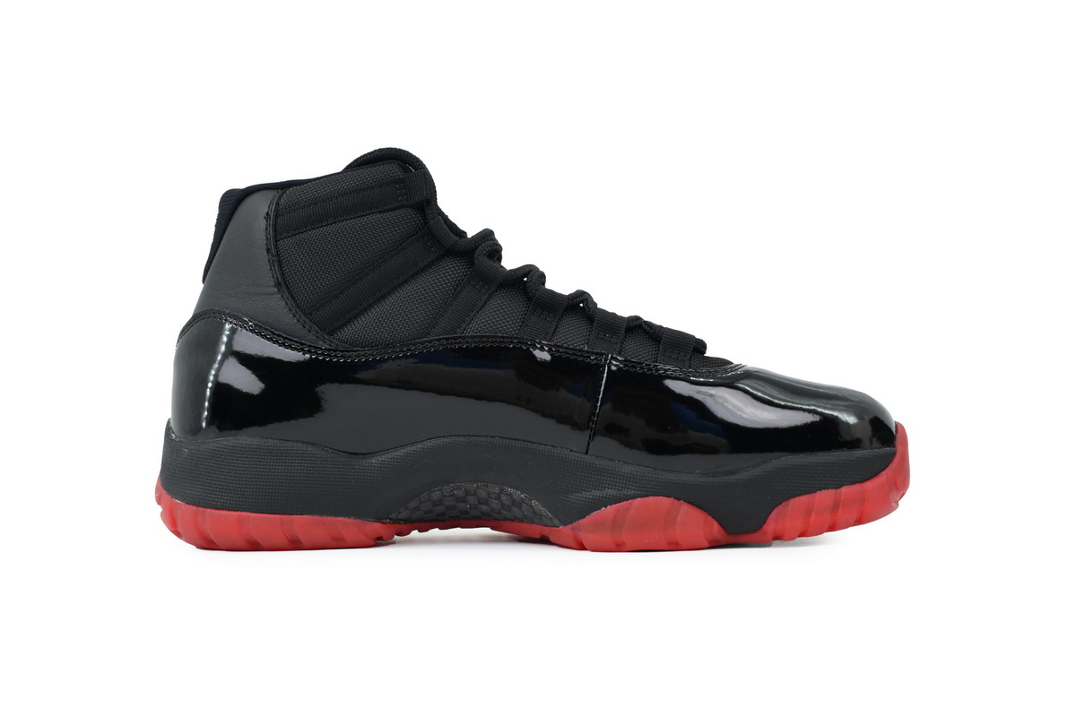 Nike Air Jordan 11 AJ11 Retro New Black Red Men's Lace-up Basketball Sneakers Athletic Shoes 378037-326 - Image 2