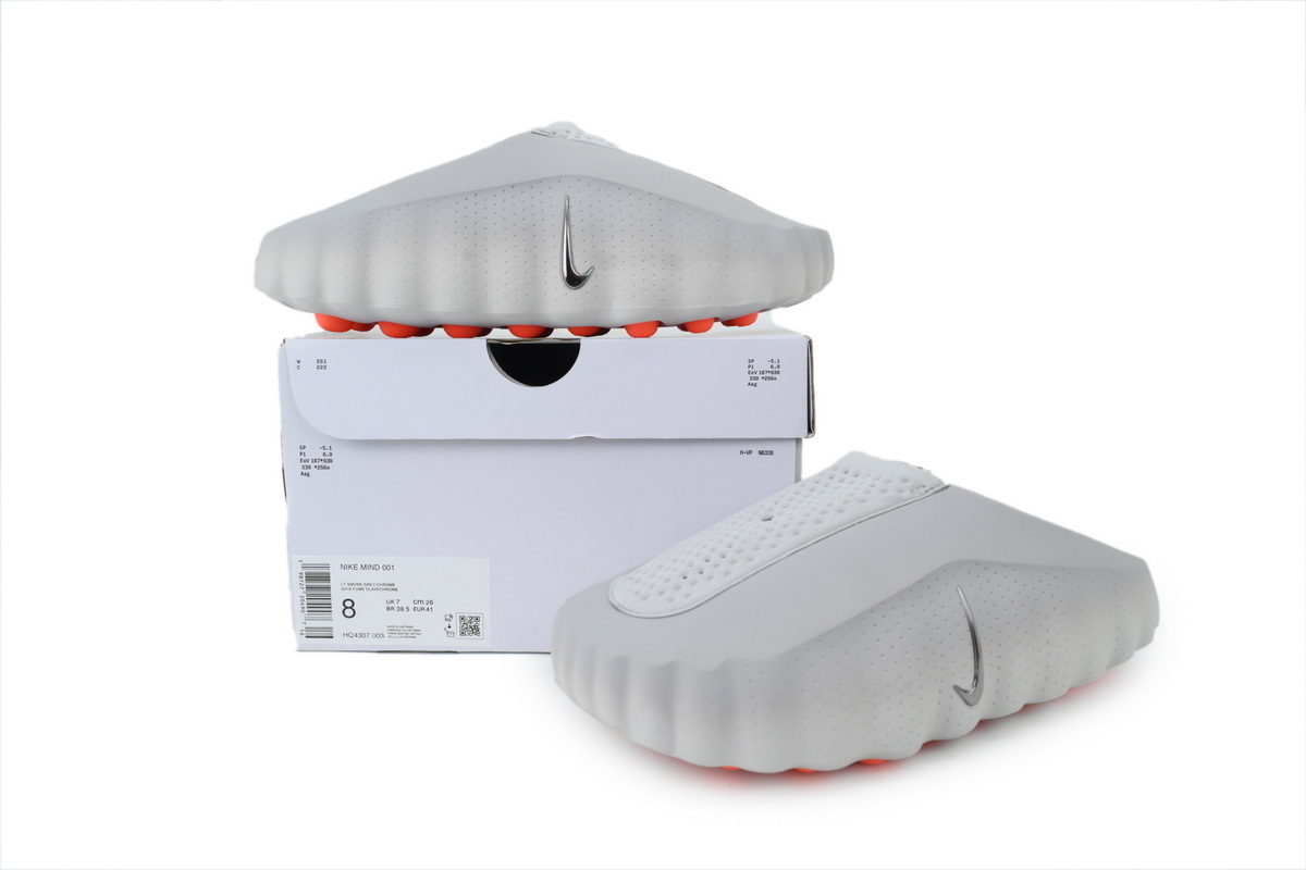 Nike Mind 001 Men's Slip-On Low Top Athletic/Sneaker/Casual Light Smoke Grey Men size 8-13 HQ4309-003(The size runs small, please order one size up.) - Image 8