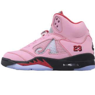 Awake NY x Air Jordan 5 AJ5 Retro 'Arctic Pink' Men's Lace-Up Basketball Athletic Sneakers Shoes DV4982-600
