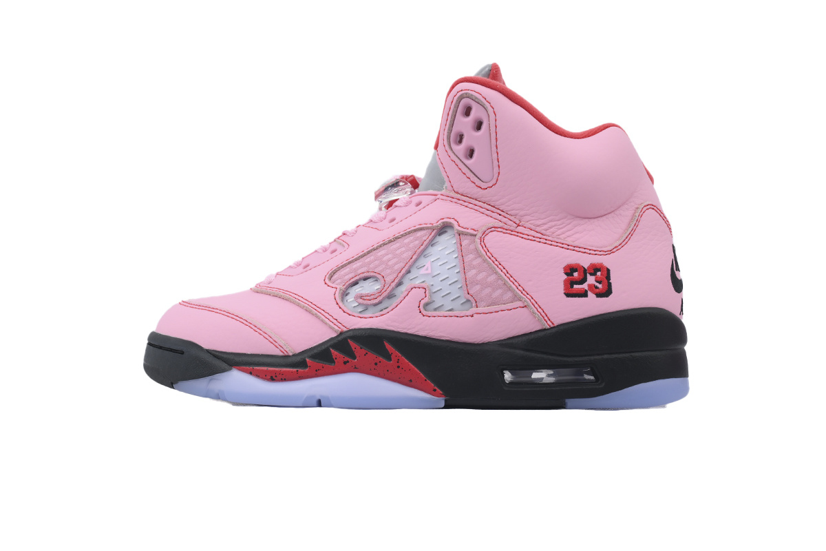 Awake NY x Air Jordan 5 AJ5 Retro 'Arctic Pink' Men's Lace-Up Basketball Athletic Sneakers Shoes DV4982-600