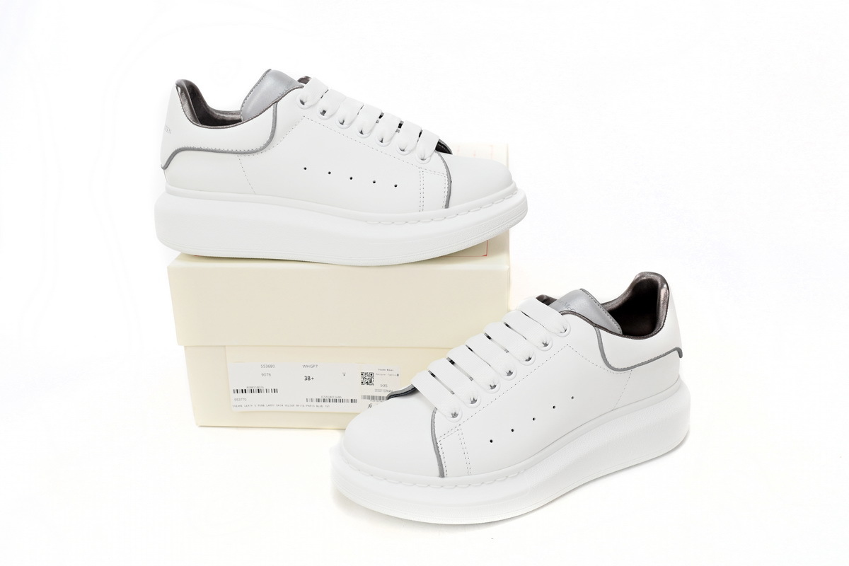 Alexander McQueen Silver Edge – Men's Casual Sneakers Shoes - Image 8