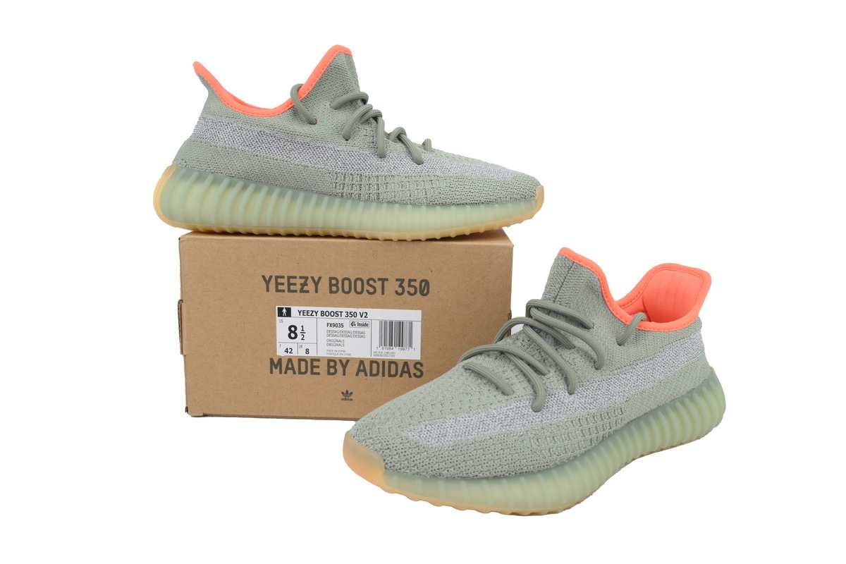 adidas Yeezy Boost 350 V2“Desert Sage”Men's Low Top Lace-Up Sneakers Athletic Basketball US Size - Image 7