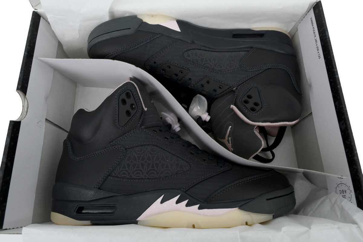 Nike Air Jordan 5 AJ5 Paris Saint-Germain x Retro 'Off Noir' Men's Lace-Up Basketball Athletic Sneakers Shoes HQ3004-001 - Image 6