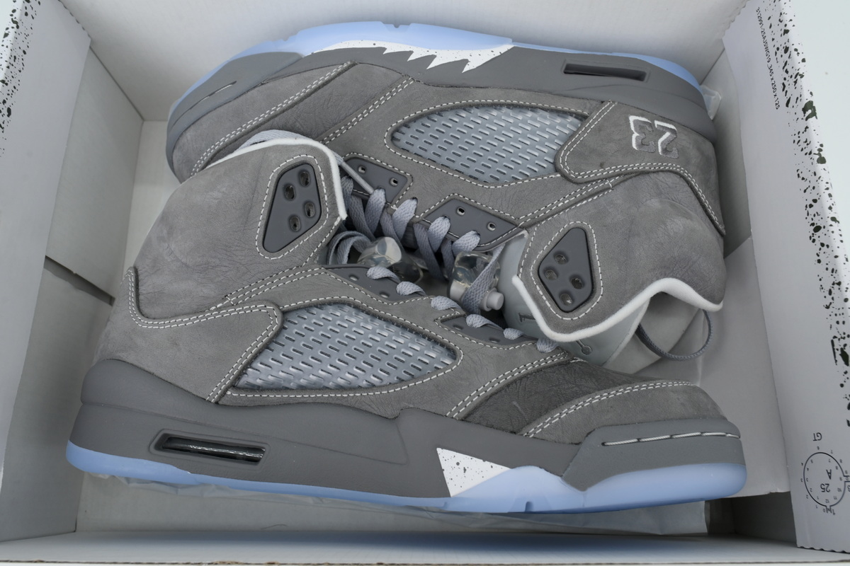 Nike Air Jordan 5 AJ5 Retro 'Wolf Grey' 2026 Men's Lace-Up Basketball Athletic Sneakers Shoes DD0587-002 - Image 6