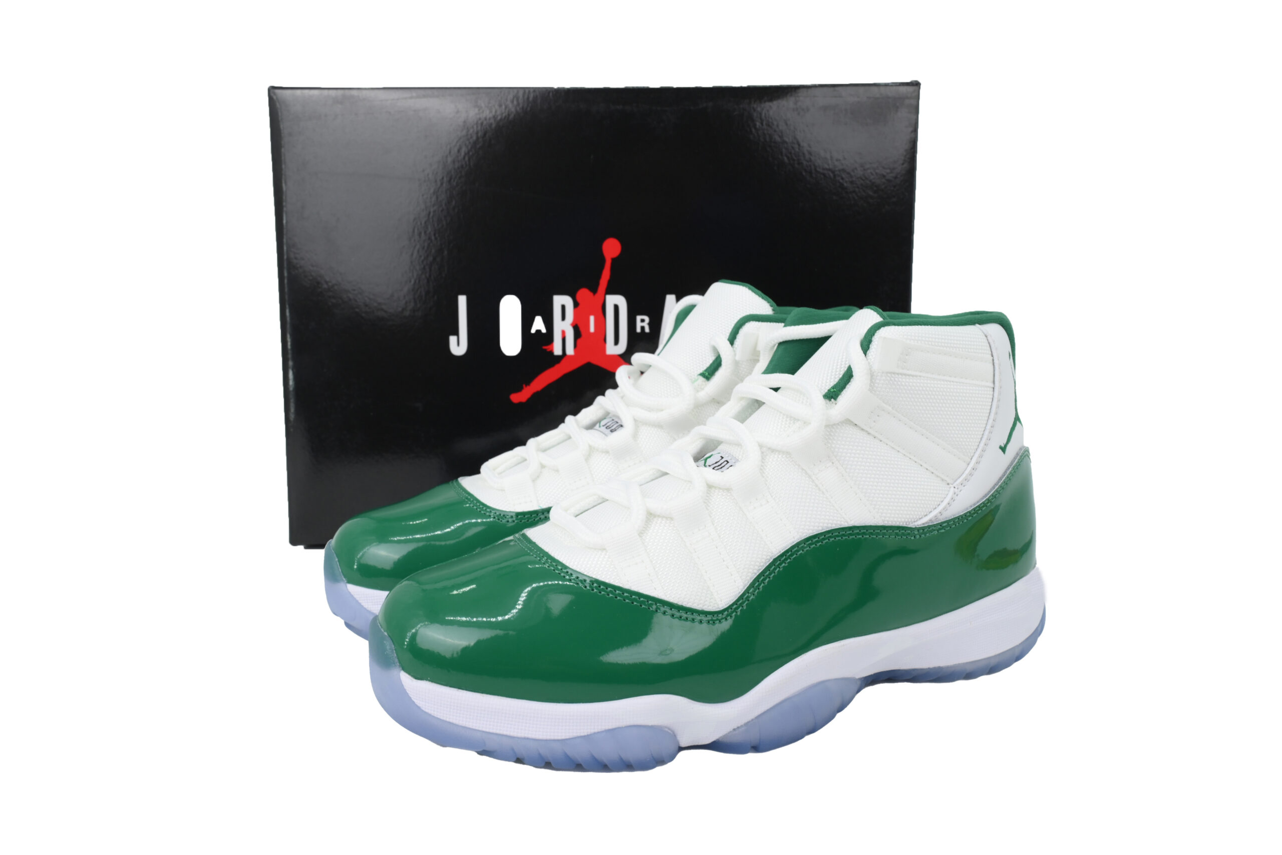 Nike Air Jordan 11 AJ11 Retro White Green Men's Lace-up Basketball Sneakers Athletic Shoes CT8012-113 - Image 8