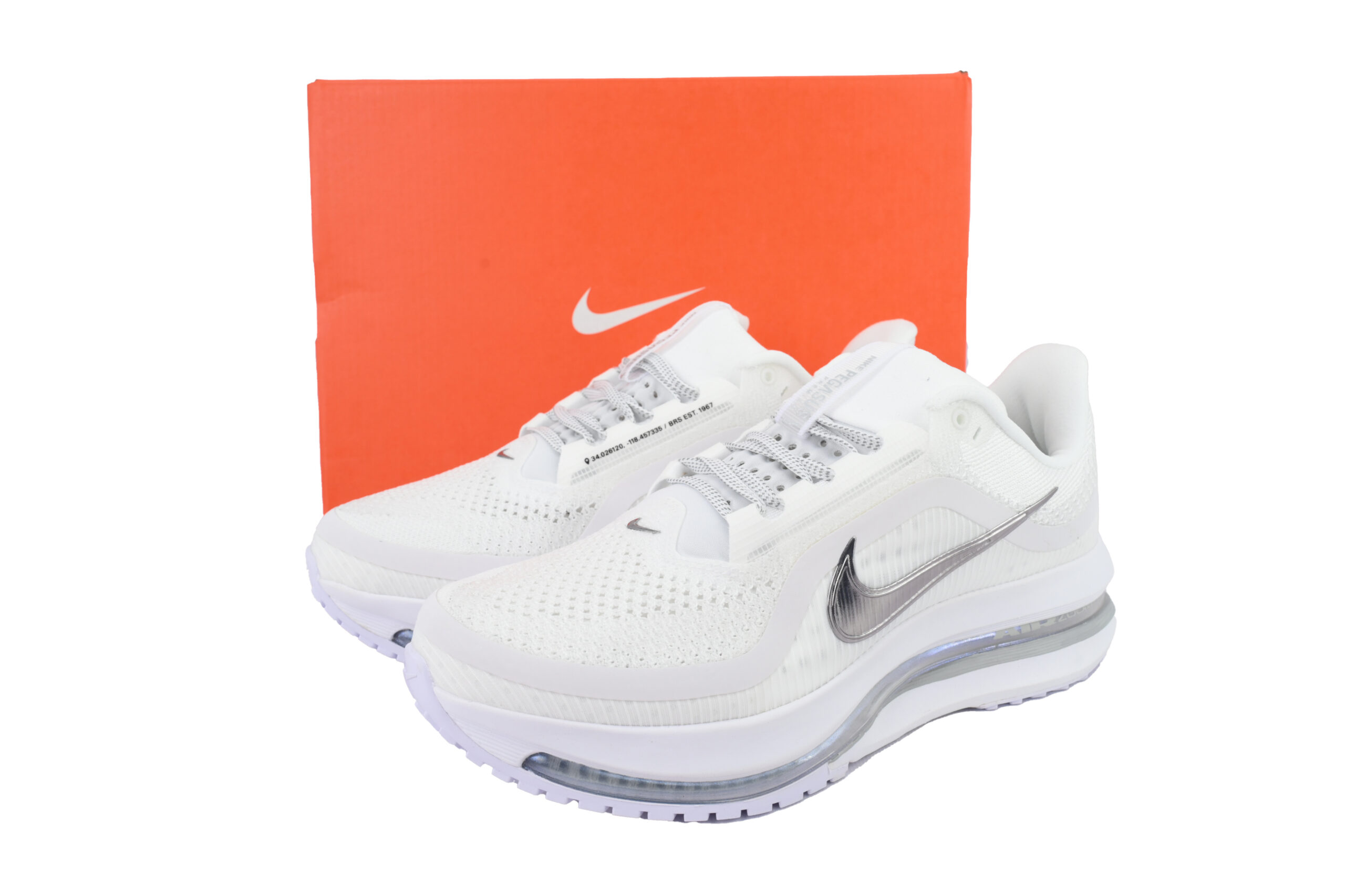 Nike Air Zoom Pegasus Premium White/Silver Men's Athletic Sneakers Sports Shoes US Size 8-12 - Image 7