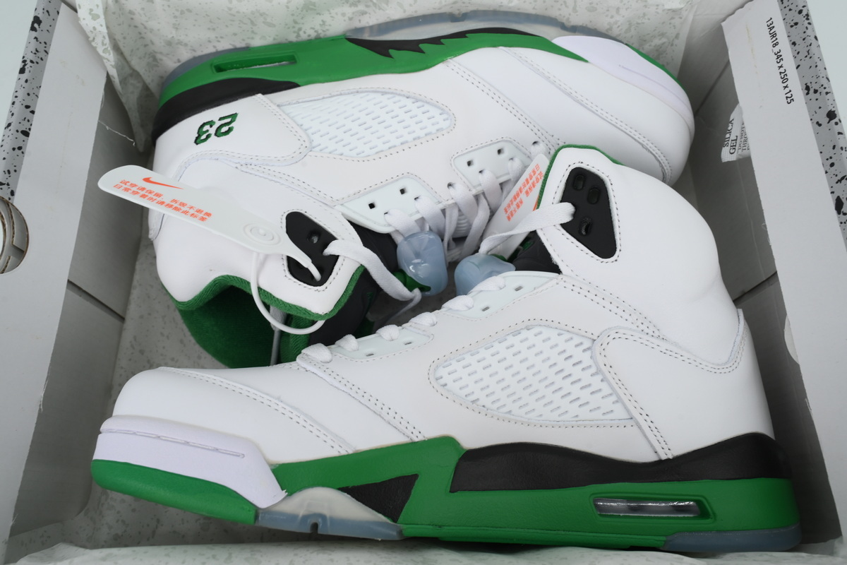 Wmns Air Jordan 5 AJ5 Retro 'Lucky Green' Men's Lace-Up Basketball Athletic Sneakers DD9336-103 - Image 6