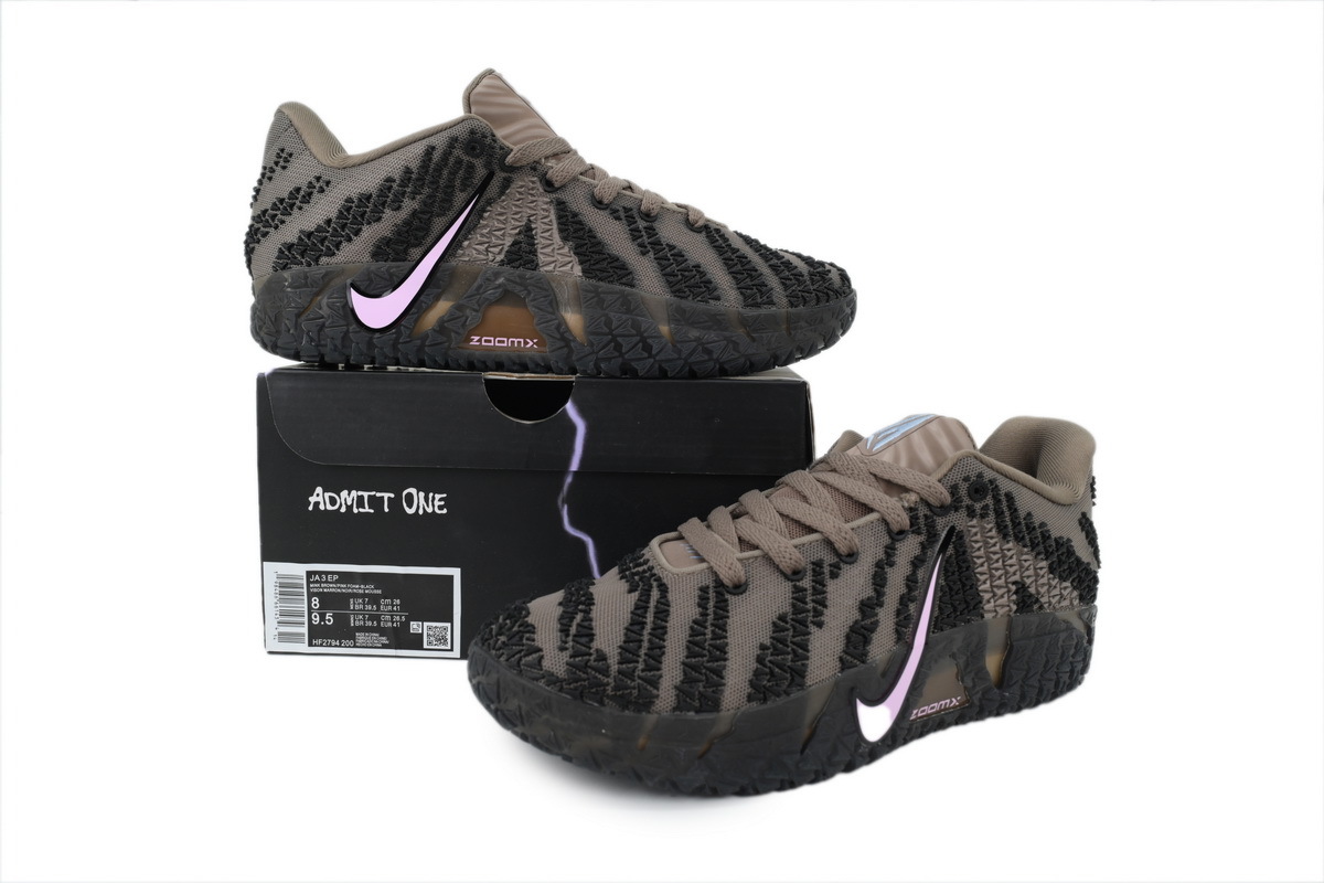 Nike Ja 3 EP 'Showstopper' Men's Lace-up Basketball Sneakers Athletic Shoes HF2794-200 - Image 7