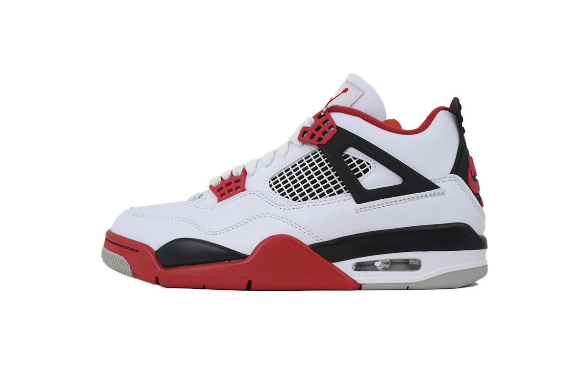 Nike Air Jordan 4 AJ4 Fire Red Men's Athletic Sneakers Basketball DC7770-160