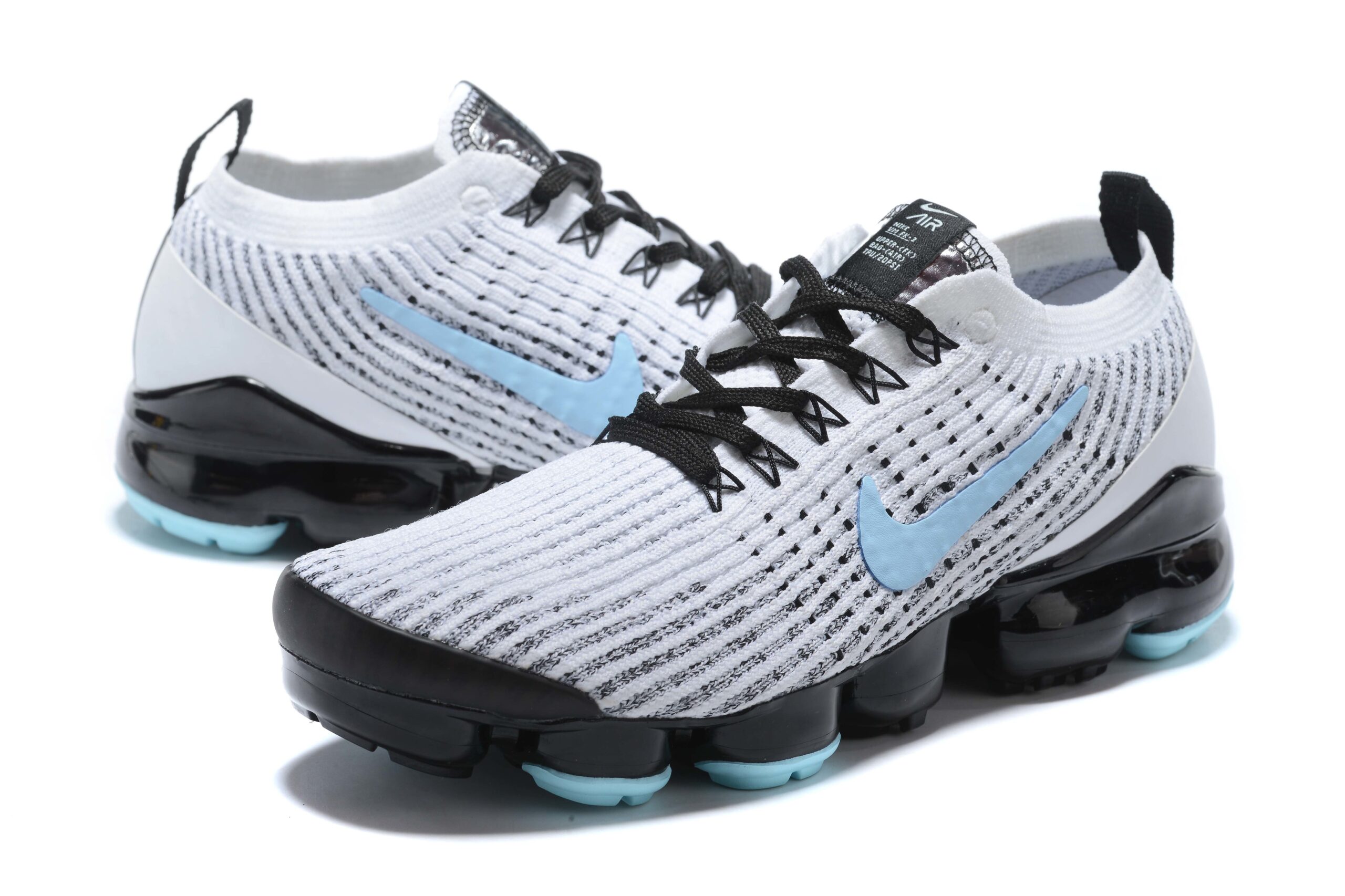 Nike Air VaporMax Flyknit 3 White/Blue Men's Air Cushion Sneakers Casual Shoes US Sizes 8-11 - Image 5