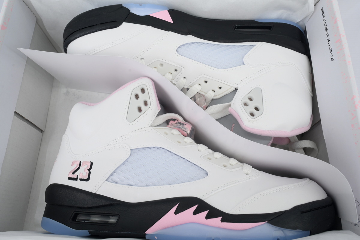 Nike Air Jordan 5 AJ5 Retro 'Medium Soft Pink' Men's Lace-Up Basketball Athletic Sneakers HQ7978-102 - Image 6
