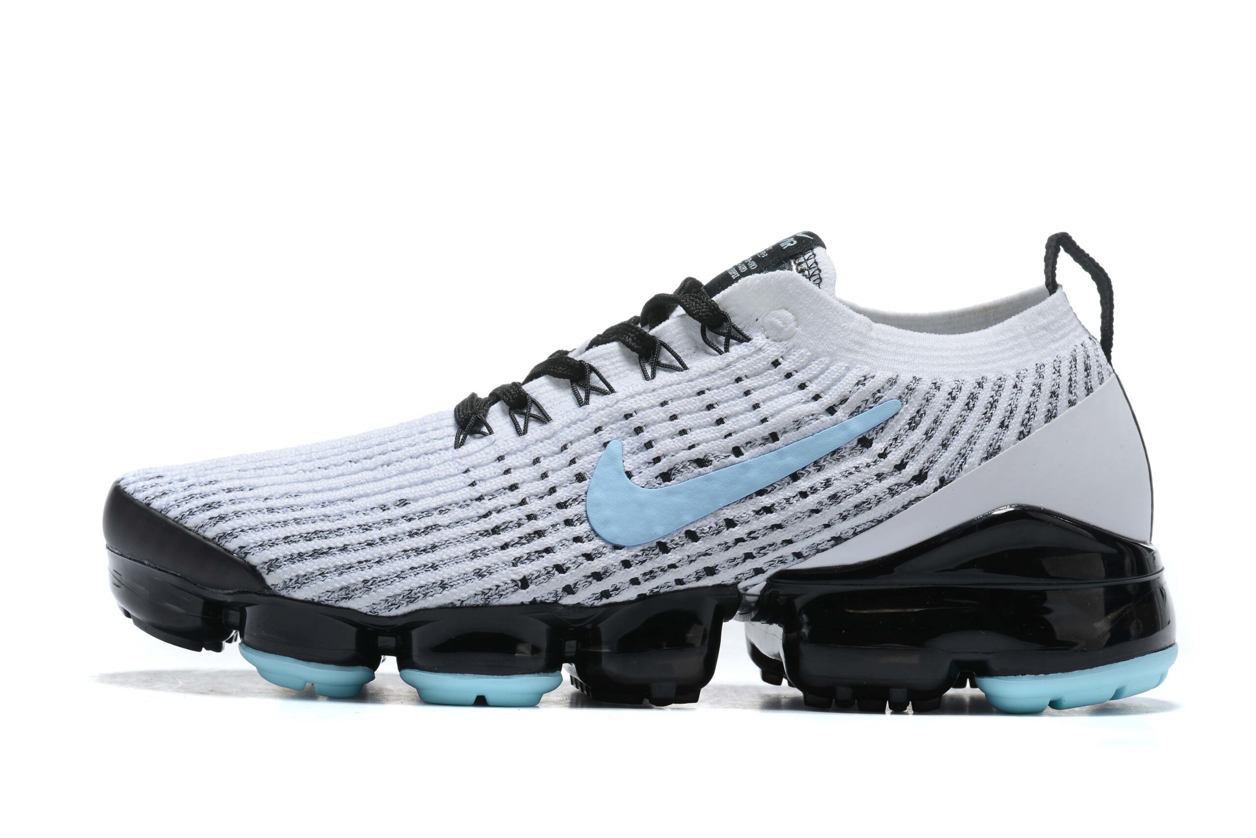 Nike Air VaporMax Flyknit 3 White/Blue Men's Air Cushion Sneakers Casual Shoes US Sizes 8-11 - Image 2