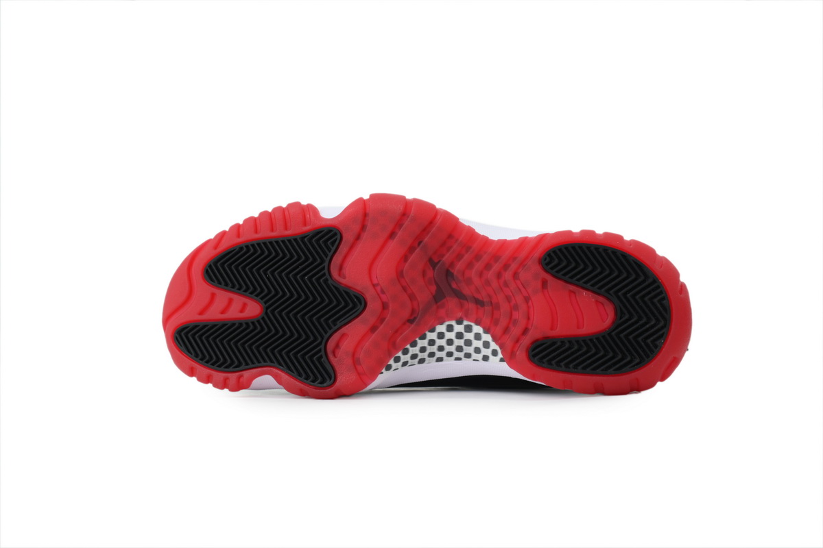 Nike Air Jordan 11 AJ11Retro 'Bred' Men's Lace-up Basketball Sneakers Athletic Shoes 378037-061 - Image 5