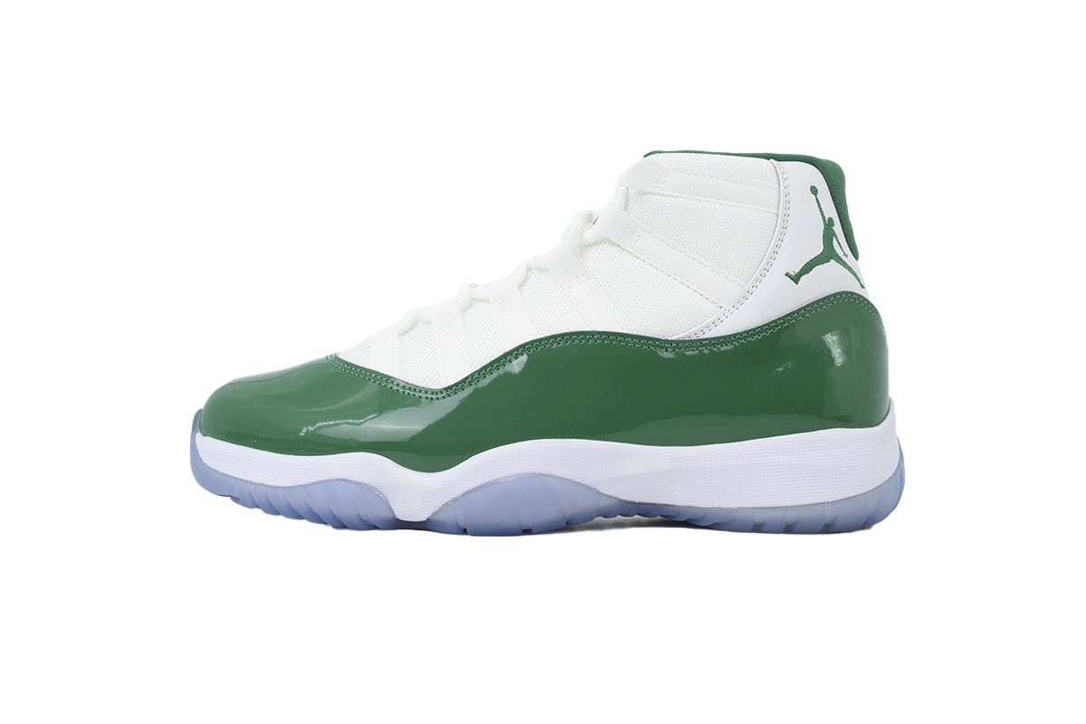 Nike Air Jordan 11 AJ11 Retro White Green Men's Lace-up Basketball Sneakers Athletic Shoes CT8012-113
