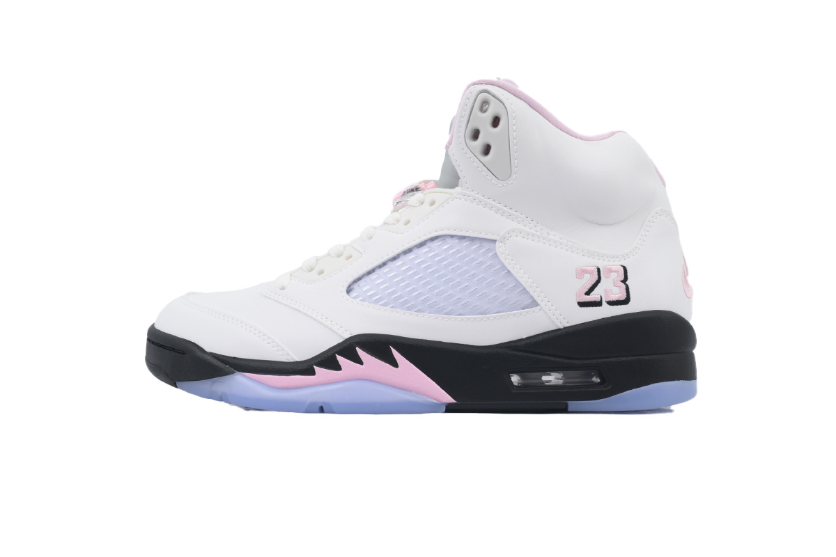 Nike Air Jordan 5 AJ5 Retro 'Medium Soft Pink' Men's Lace-Up Basketball Athletic Sneakers HQ7978-102