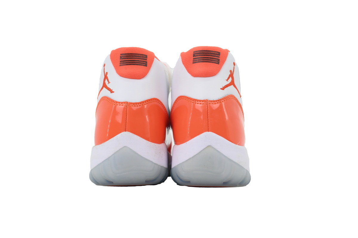 Nike Air Jordan 11 AJ11 Retro White Orange Men's Lace-up Basketball Sneakers Athletic Shoes CT8012-002 - Image 4