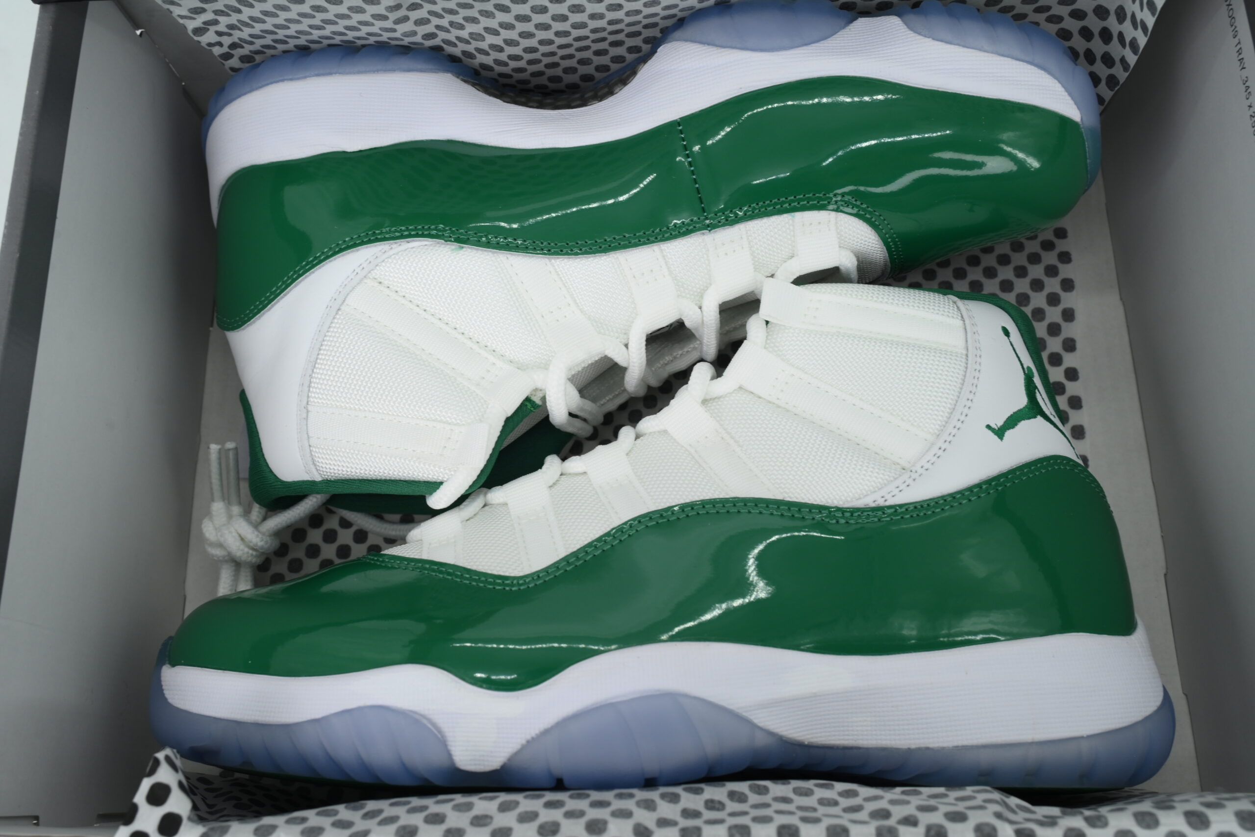 Nike Air Jordan 11 AJ11 Retro White Green Men's Lace-up Basketball Sneakers Athletic Shoes CT8012-113 - Image 6