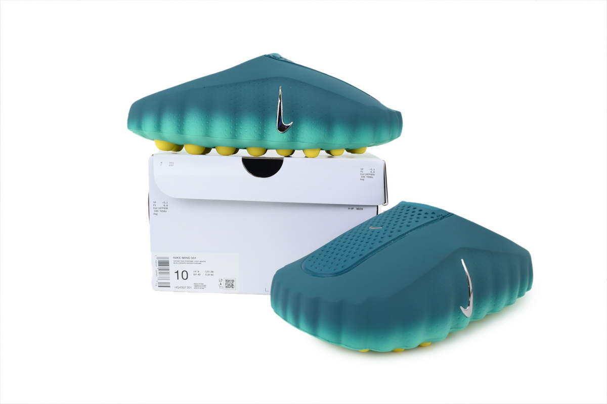 Nike Mind 001 Men's Slip-On Low Top Athletic/Sneaker/Casual 'Geode Teal' Men size 8-13 HQ4307-301(The size runs small, please order one size up.) - Image 9