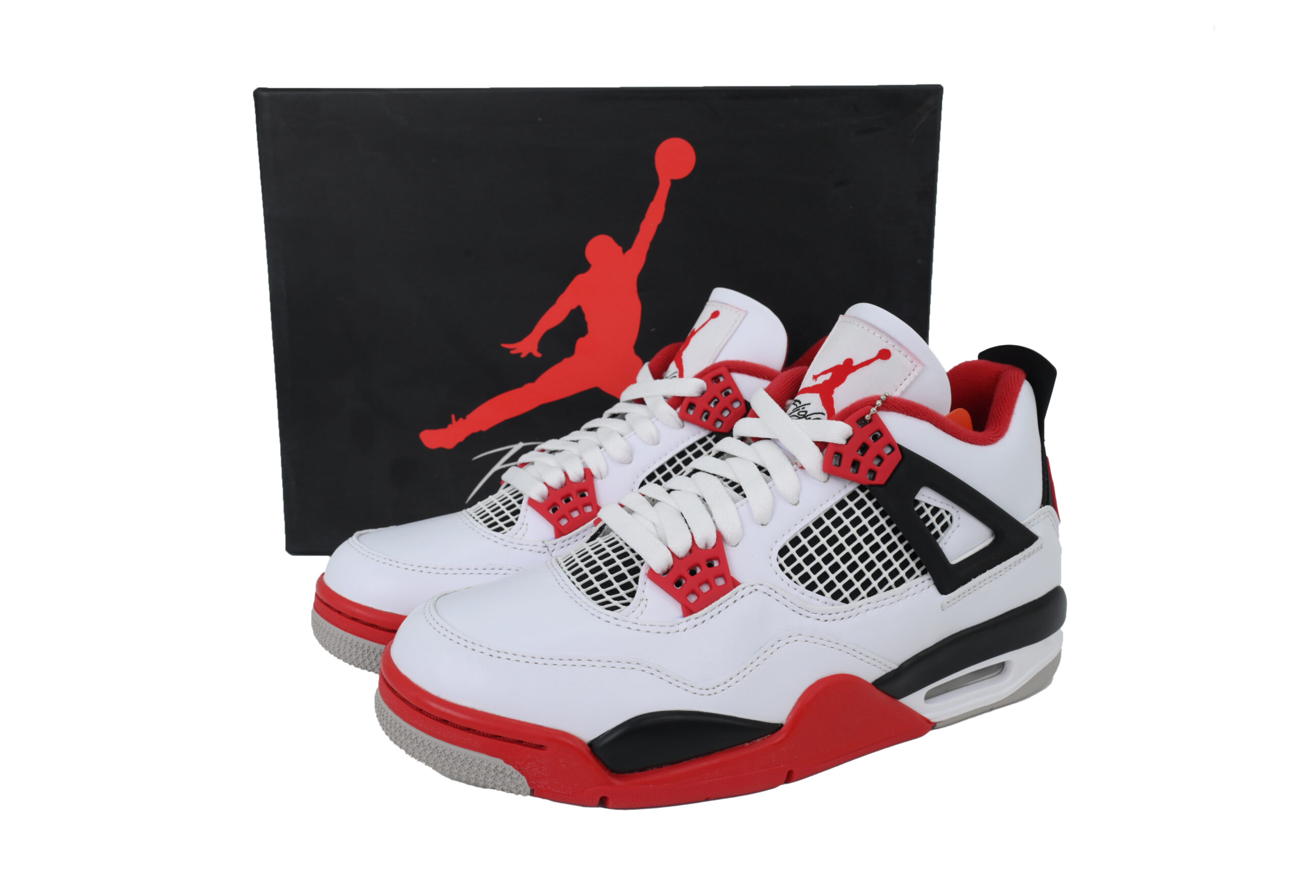 Nike Air Jordan 4 AJ4 Fire Red Men's Athletic Sneakers Basketball DC7770-160 - Image 8