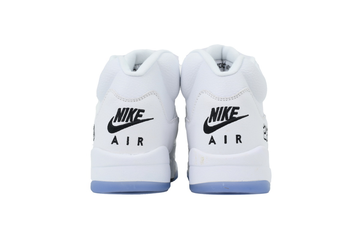 Nike Air Jordan 5 AJ5 Retro 'White Metallic' 2026 Men's Lace-Up Basketball Athletic Sneakers Shoes HQ7978-103 - Image 4