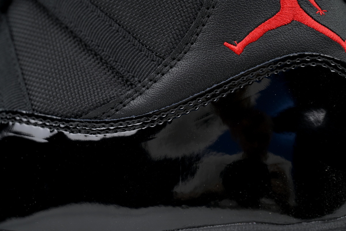 Nike Air Jordan 11 AJ11 Retro New Black Red Men's Lace-up Basketball Sneakers Athletic Shoes 378037-326 - Image 3