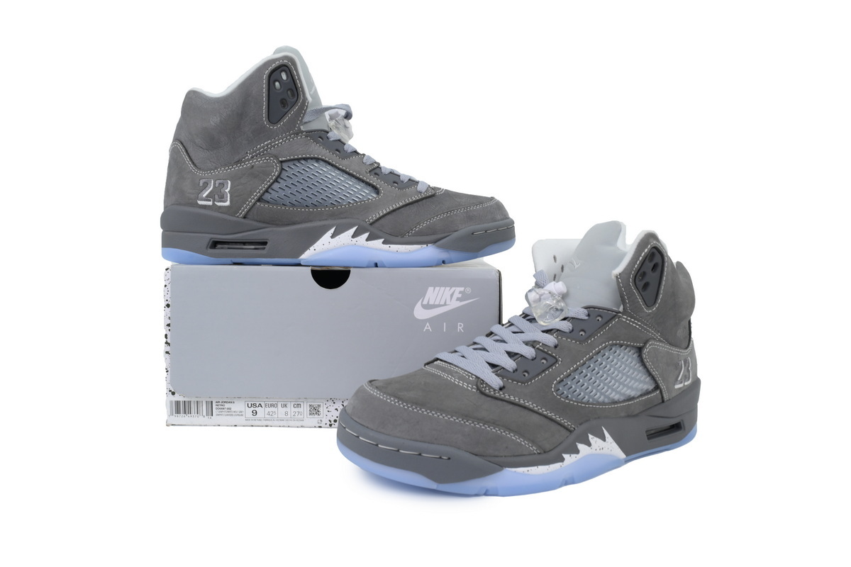 Nike Air Jordan 5 AJ5 Retro 'Wolf Grey' 2026 Men's Lace-Up Basketball Athletic Sneakers Shoes DD0587-002 - Image 7