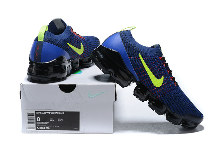 Nike Air VaporMax Flyknit 3 Blue/Green Men's Air Cushion Sneakers Casual Shoes US Sizes 8-11 - Image 8