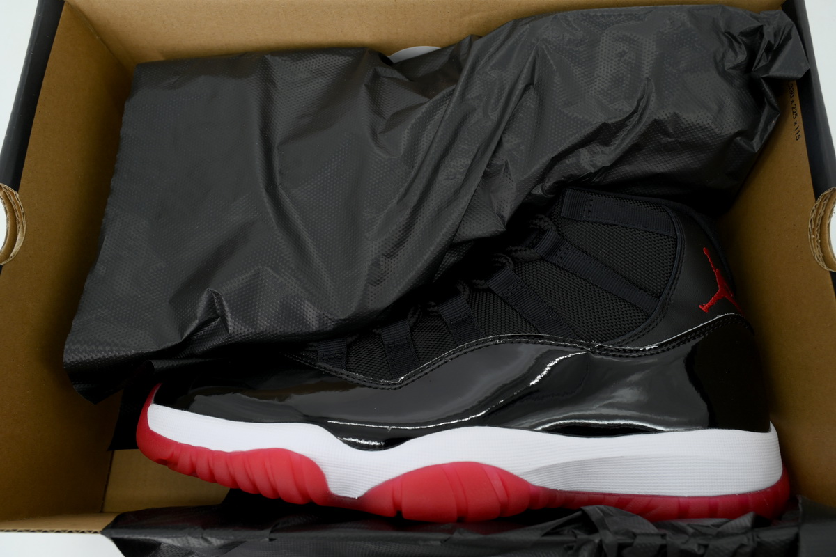Nike Air Jordan 11 AJ11Retro 'Bred' Men's Lace-up Basketball Sneakers Athletic Shoes 378037-061 - Image 6