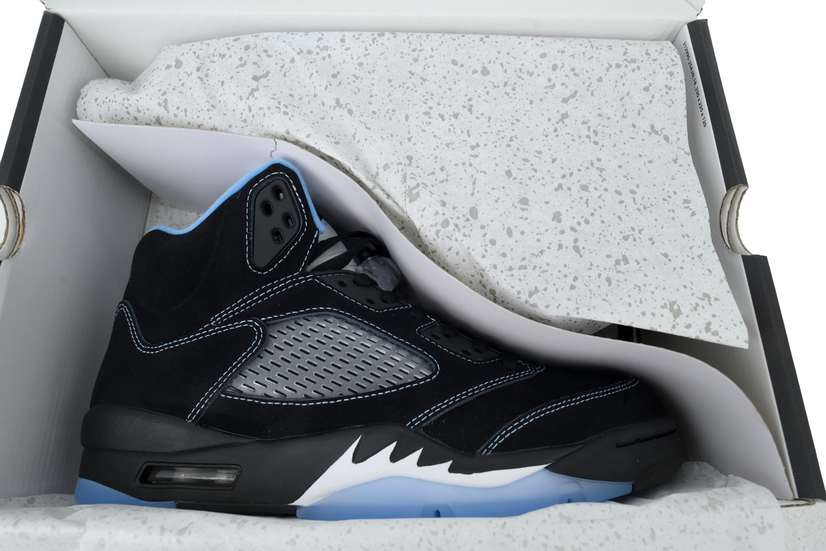Nike Air Jordan 5 AJ5 5 Retro 'Black University Blue' 2026 Men's Lace-Up Basketball Athletic Sneakers Shoes DD0587-008 - Image 6