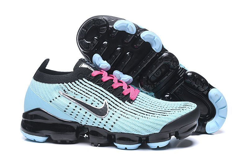 Nike Air VaporMax Flyknit 3 Blue/Black Men's Air Cushion Sneakers Casual Shoes US Sizes 8-11 - Image 2