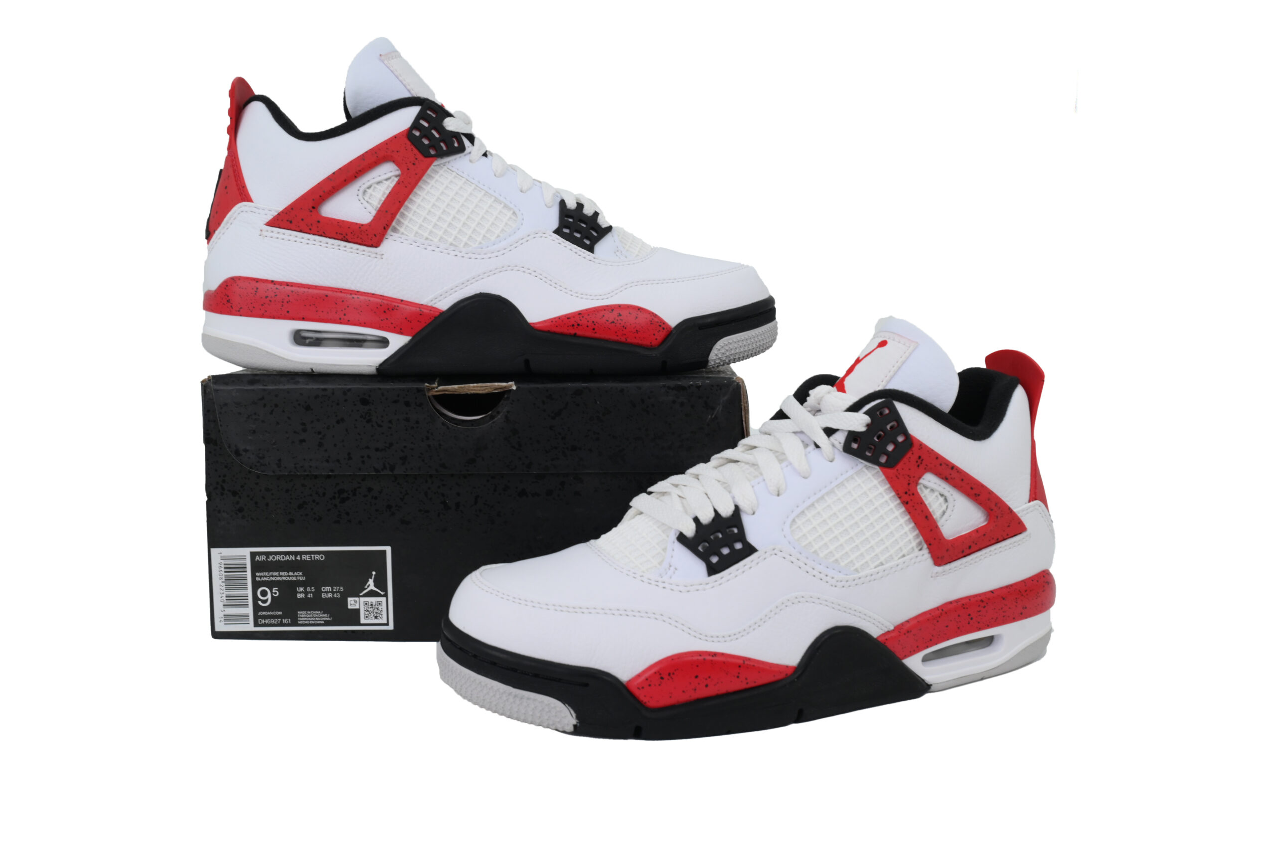 Nike Air Jordan 4 AJ4 "Red Cement" Men's Athletic Sneakers Basketball DH6927-161 - Image 7