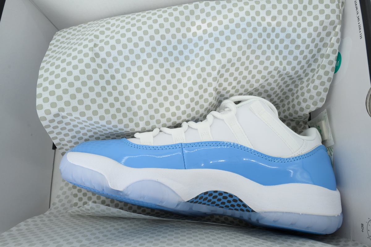 Nike Air Jordan 11 AJ11 Retro Low 'UNC' 2026 Men's Lace-up Basketball Sneakers Athletic Shoes FV5104-100 - Image 6