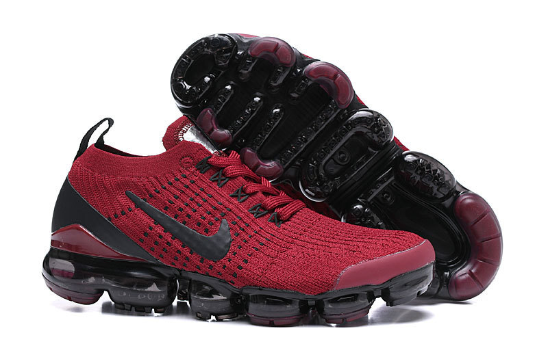 Nike Air VaporMax Flyknit 3 Red/Black Men's Air Cushion Sneakers Casual Shoes US Sizes 8-11 - Image 4