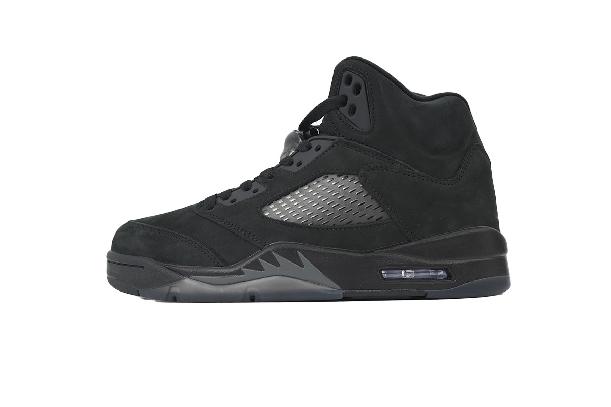 Nike Air Jordan 5 AJ5 5 Retro Black Cat Men's Lace-Up Basketball Athletic Sneakers Shoes FZ2239-001