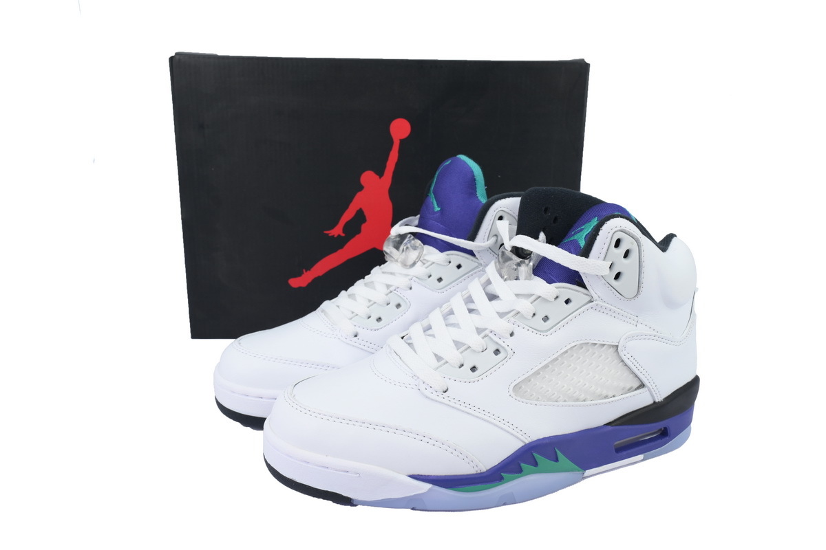 Nike Air Jordan 5 AJ5 Retro 'Grape' 2025 Men's Lace-Up Basketball Athletic Sneakers Shoes HQ7978-100 - Image 8