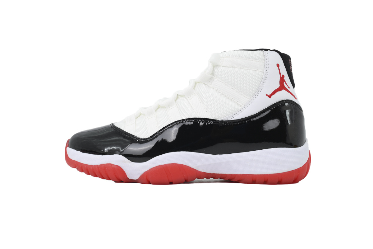 Nike Air Jordan 11 AJ11 Retrowhite Black Red Men's Lace-up Basketball Sneakers Athletic Shoes CT8012-106