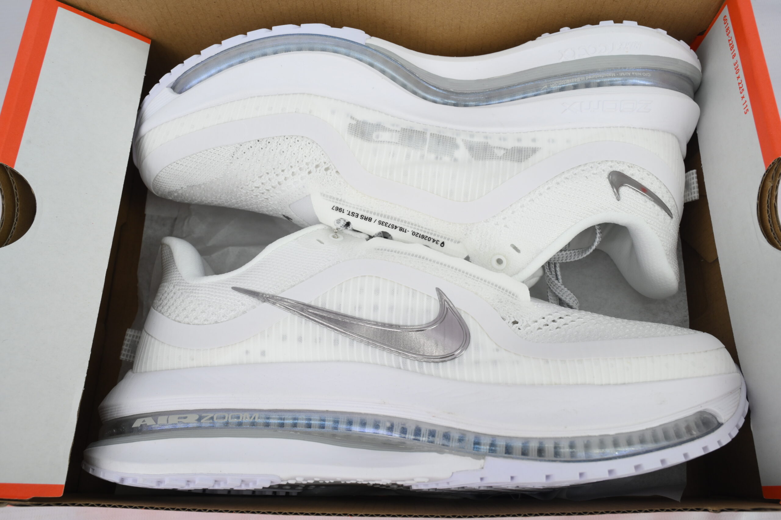 Nike Air Zoom Pegasus Premium White/Silver Men's Athletic Sneakers Sports Shoes US Size 8-12 - Image 5