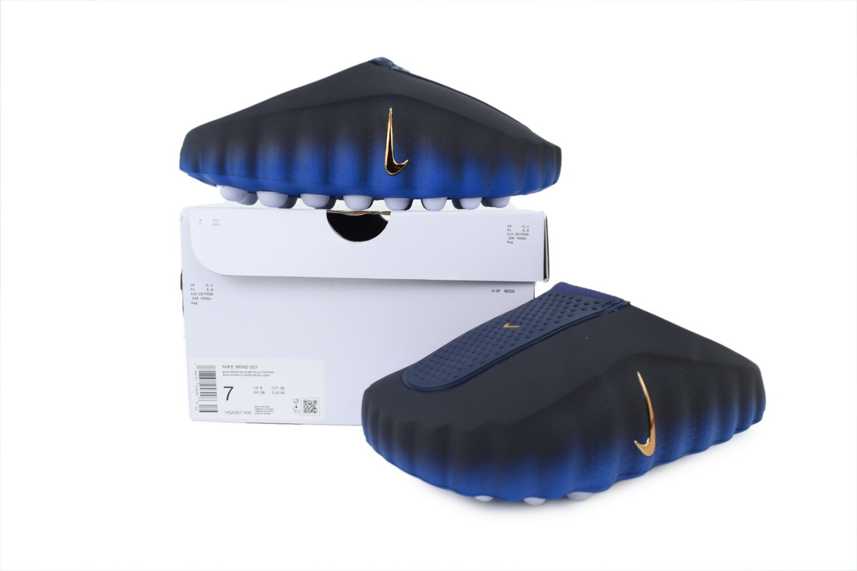 Nike Mind 001 Men's Slip-On Low Top Athletic/Sneaker/Casual 'Blackened Blue' Men size 8-13 HQ4307-400(The size runs small, please order one size up.) - Image 9