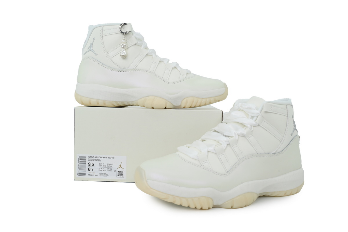 Nike Air Jordan 11 AJ11 Retro 'Pearl - Grand Finale' 2026 Men's Lace-up Basketball Sneakers Athletic Shoes AR0715-110 - Image 7