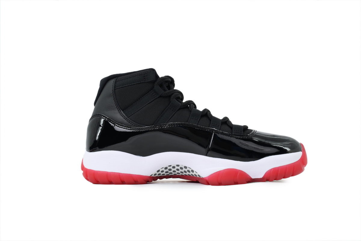 Nike Air Jordan 11 AJ11Retro 'Bred' Men's Lace-up Basketball Sneakers Athletic Shoes 378037-061 - Image 2