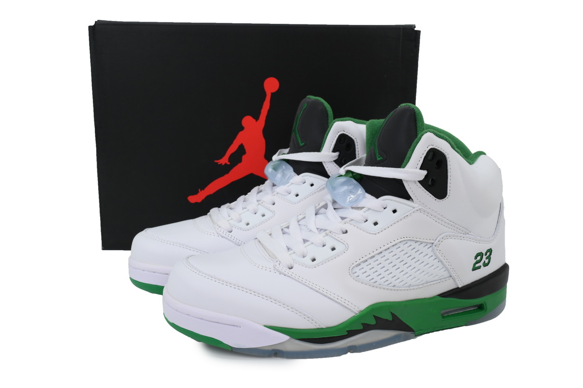 Wmns Air Jordan 5 AJ5 Retro 'Lucky Green' Men's Lace-Up Basketball Athletic Sneakers DD9336-103 - Image 8