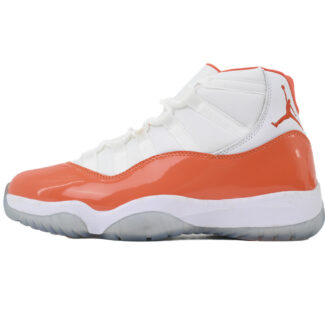 Nike Air Jordan 11 AJ11 Retro White Orange Men's Lace-up Basketball Sneakers Athletic Shoes CT8012-002